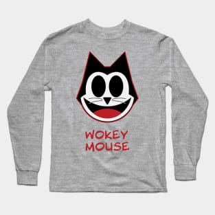 Funny Wokey Mouse anti woke meme Long Sleeve T-Shirt